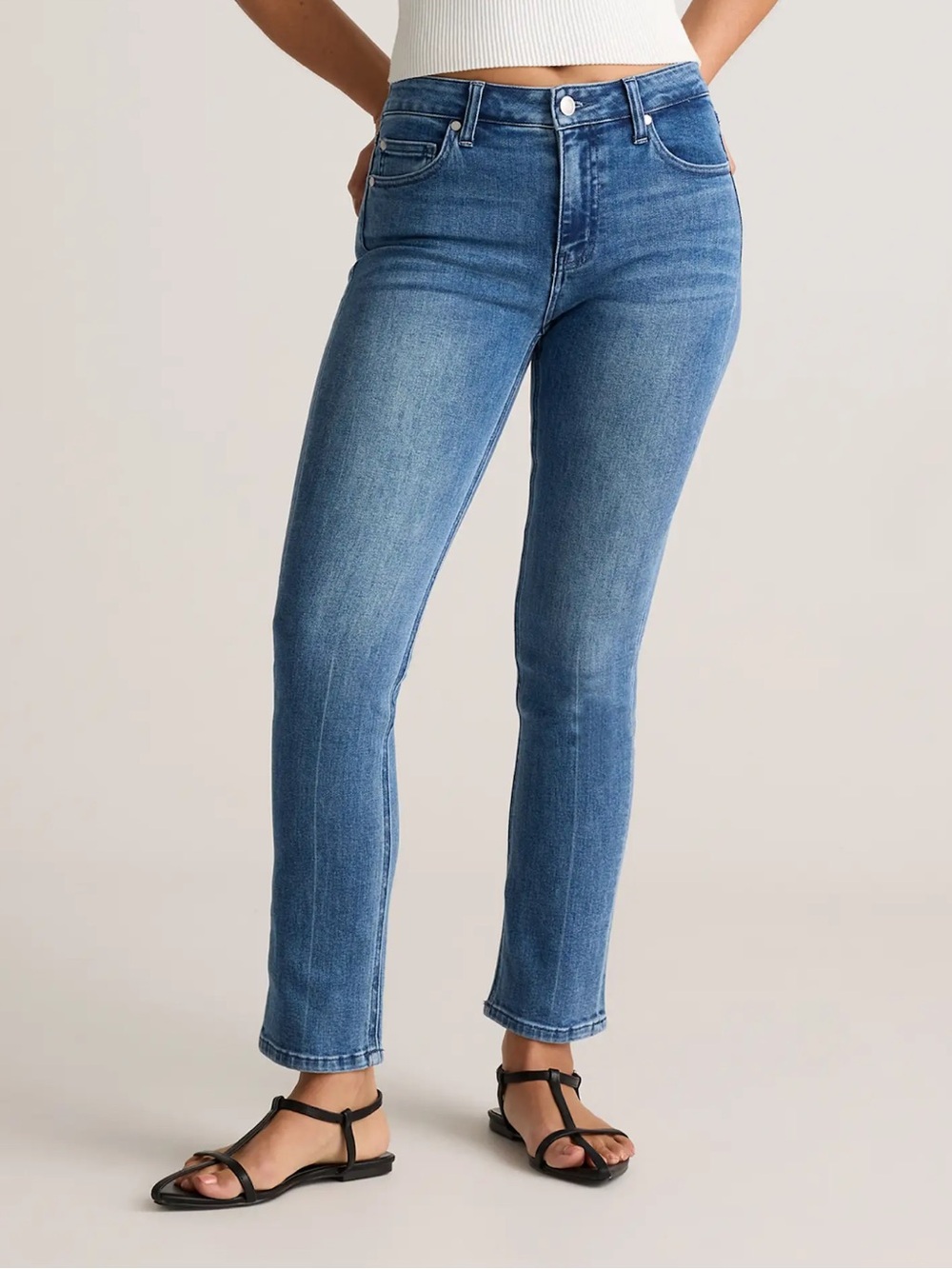 Quince Luna Slim Straight Jeans Size 27